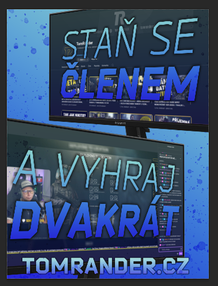 Velká soutěž o 2 monitory na streamu TomRander! 